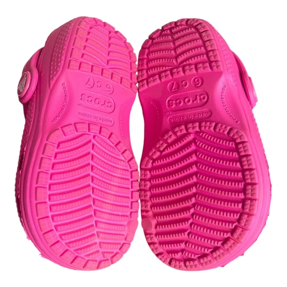 CROCS Kids Pink Classic Clog Sandals